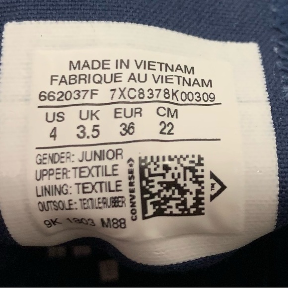 Converse Chuck Taylor All Star Madison Low Polka Dots size 4 Junior SUPER CLEAN - Picture 8 of 8